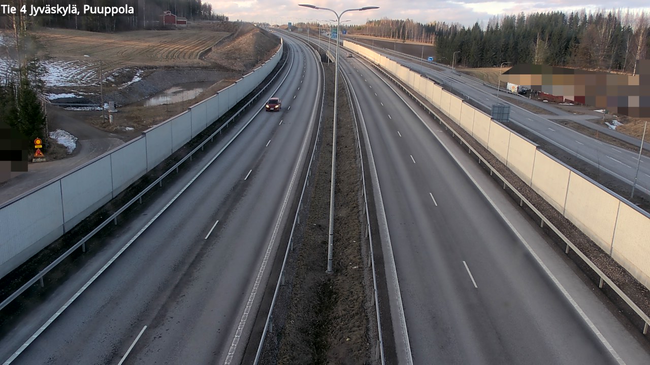 Weather Camera Image Väg 4 Jyväskylä, Puuppola, Jyväskylä, Keski-Suomi