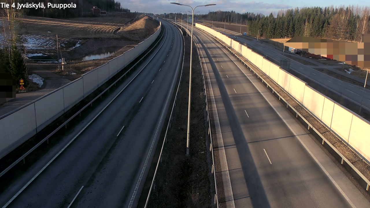 Weather Camera Image Väg 4 Jyväskylä, Puuppola, Jyväskylä, Keski-Suomi