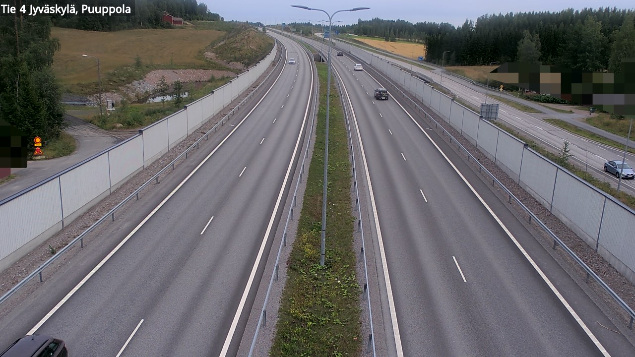 Weather Camera Image Road 4 Jyväskylä, Puuppola, Jyväskylä, Keski-Suomi