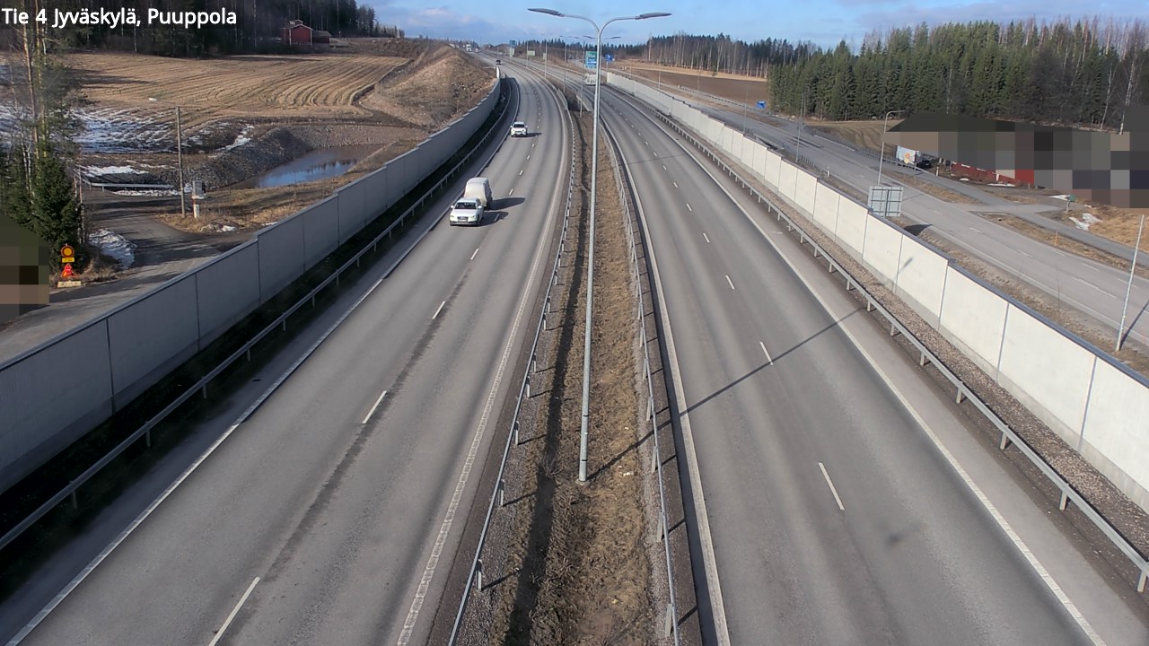 Weather Camera Image Road 4 Jyväskylä, Puuppola, Jyväskylä, Keski-Suomi