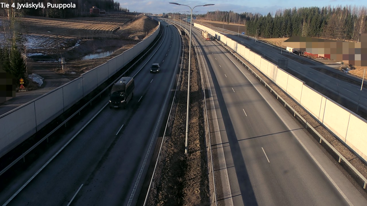 Weather Camera Image Road 4 Jyväskylä, Puuppola, Jyväskylä, Keski-Suomi