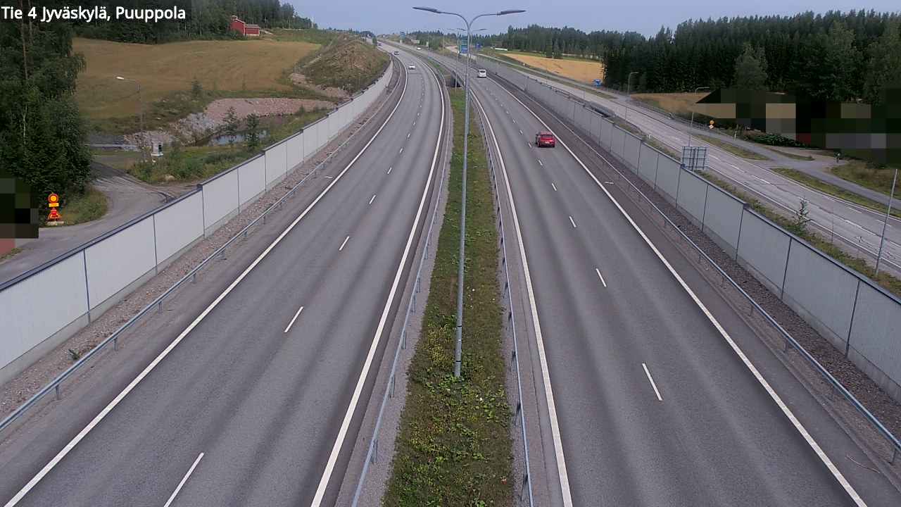 Weather Camera Image Väg 4 Jyväskylä, Puuppola, Jyväskylä, Keski-Suomi