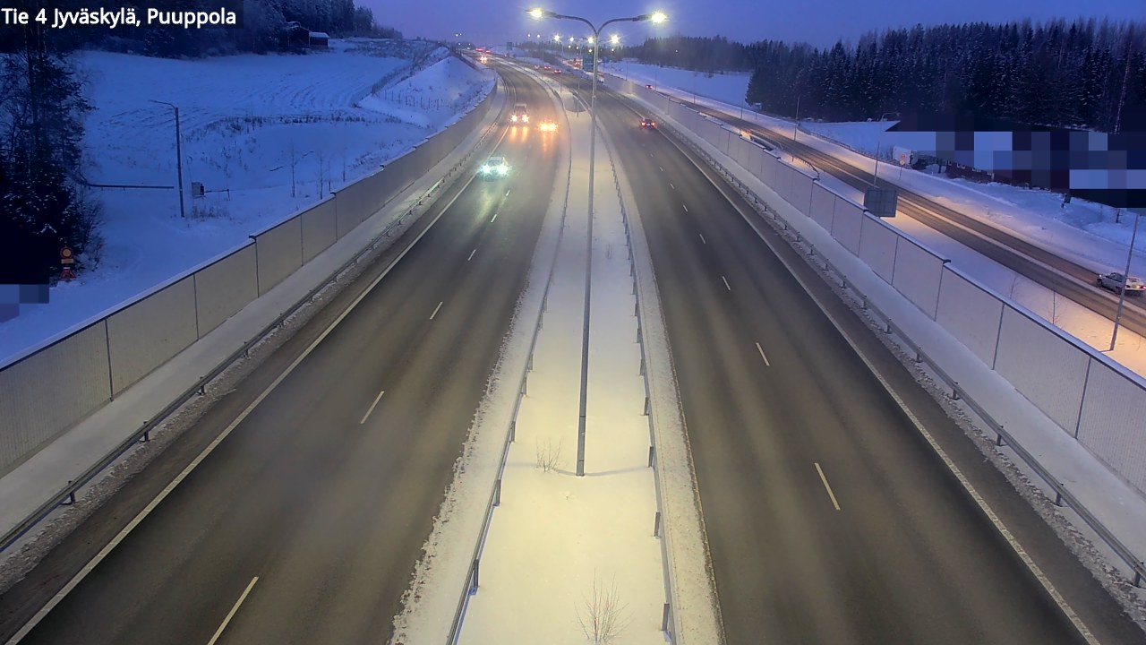 Weather Camera Image Väg 4 Jyväskylä, Puuppola, Jyväskylä, Keski-Suomi