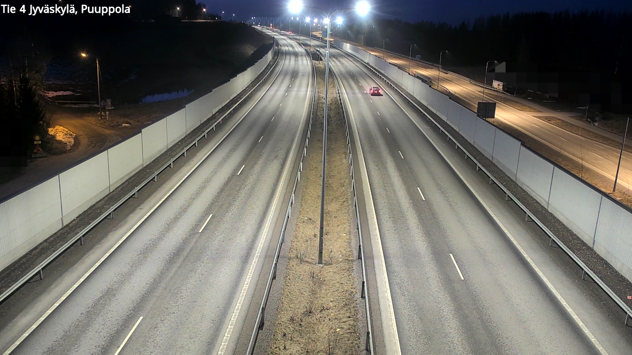 Weather Camera Image Väg 4 Jyväskylä, Puuppola, Jyväskylä, Keski-Suomi