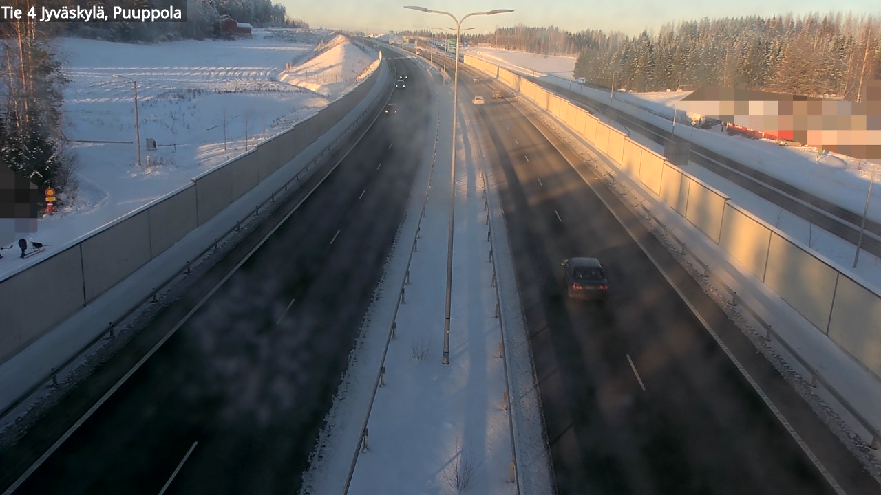 Weather Camera Image Väg 4 Jyväskylä, Puuppola, Jyväskylä, Keski-Suomi