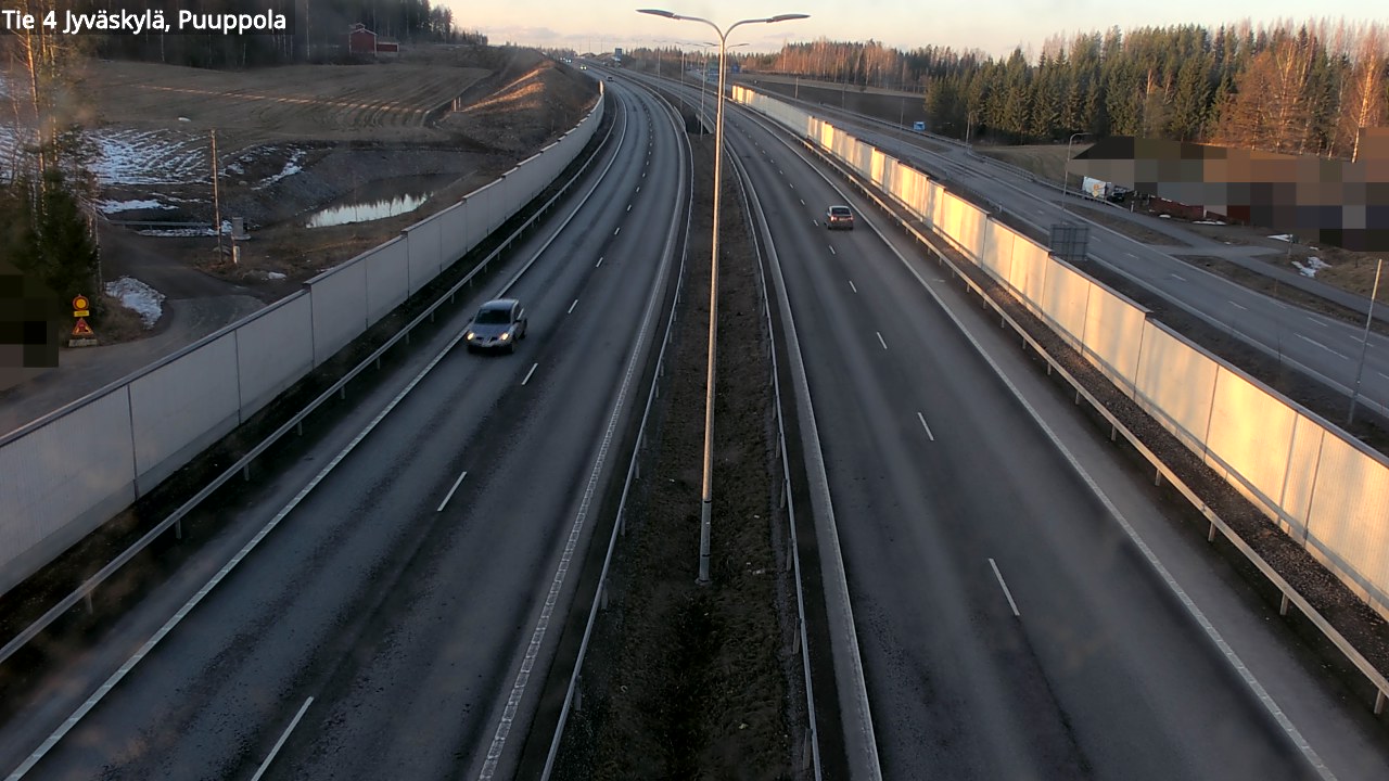 Weather Camera Image Väg 4 Jyväskylä, Puuppola, Jyväskylä, Keski-Suomi