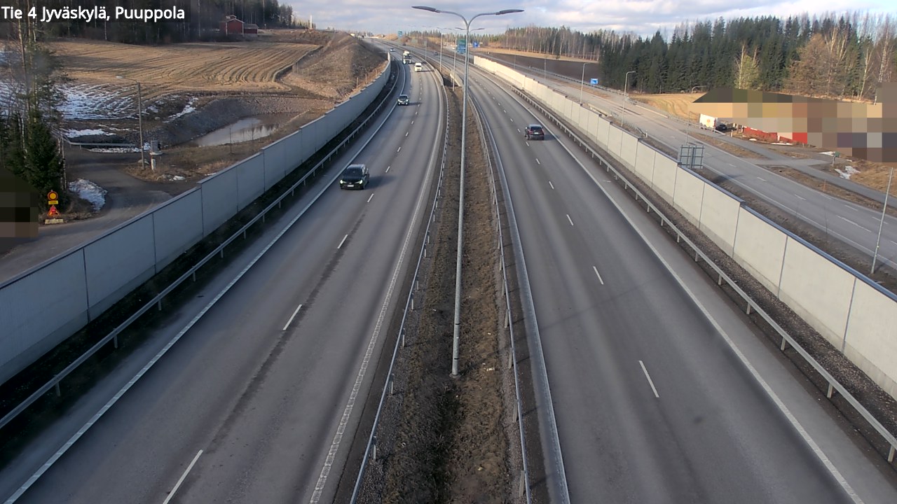 Weather Camera Image Road 4 Jyväskylä, Puuppola, Jyväskylä, Keski-Suomi