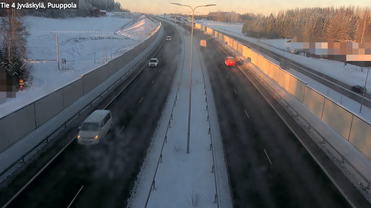 Weather Camera Image Väg 4 Jyväskylä, Puuppola, Jyväskylä, Keski-Suomi