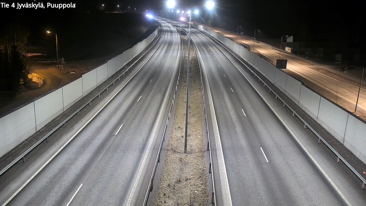 Weather Camera Image Väg 4 Jyväskylä, Puuppola, Jyväskylä, Keski-Suomi