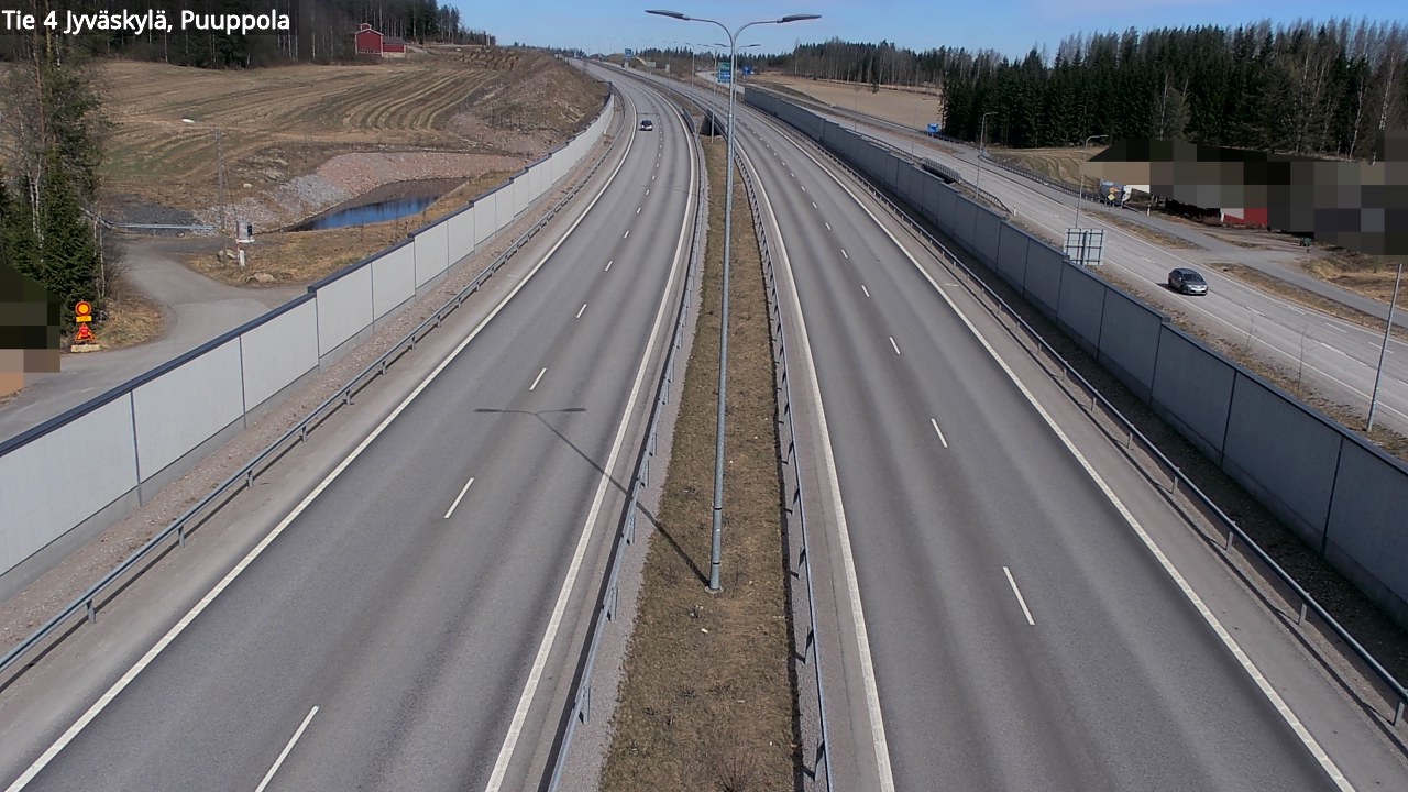 Weather Camera Image Road 4 Jyväskylä, Puuppola, Jyväskylä, Keski-Suomi
