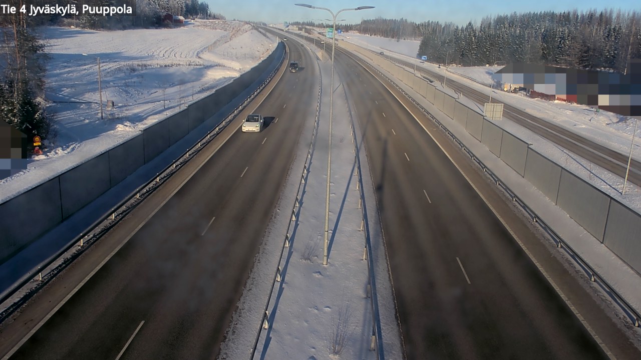 Weather Camera Image Väg 4 Jyväskylä, Puuppola, Jyväskylä, Keski-Suomi