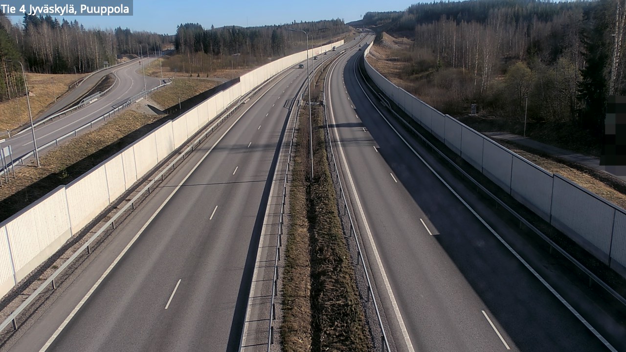 Weather Camera Image Road 4 Jyväskylä, Puuppola, Jyväskylä, Keski-Suomi