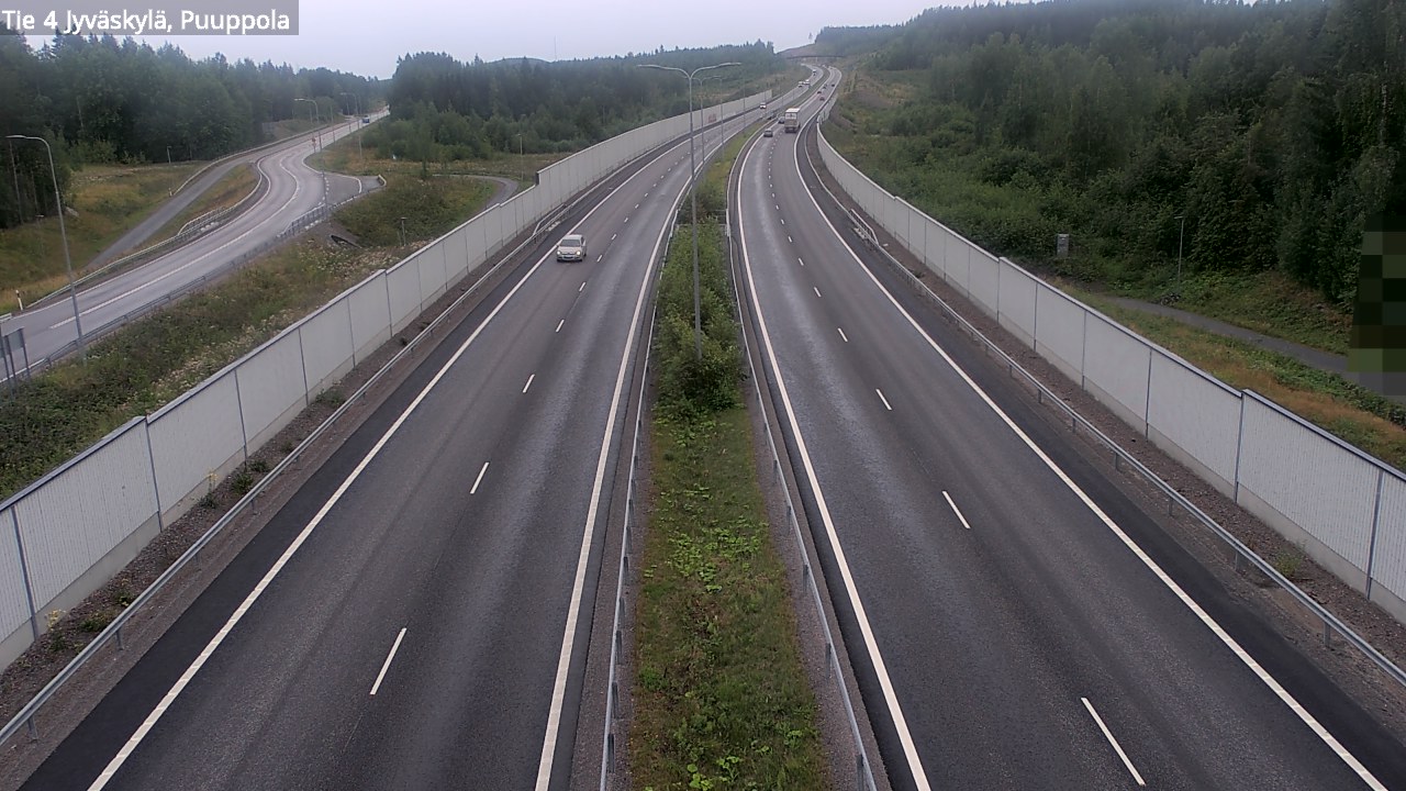 Weather Camera Image Väg 4 Jyväskylä, Puuppola, Jyväskylä, Keski-Suomi