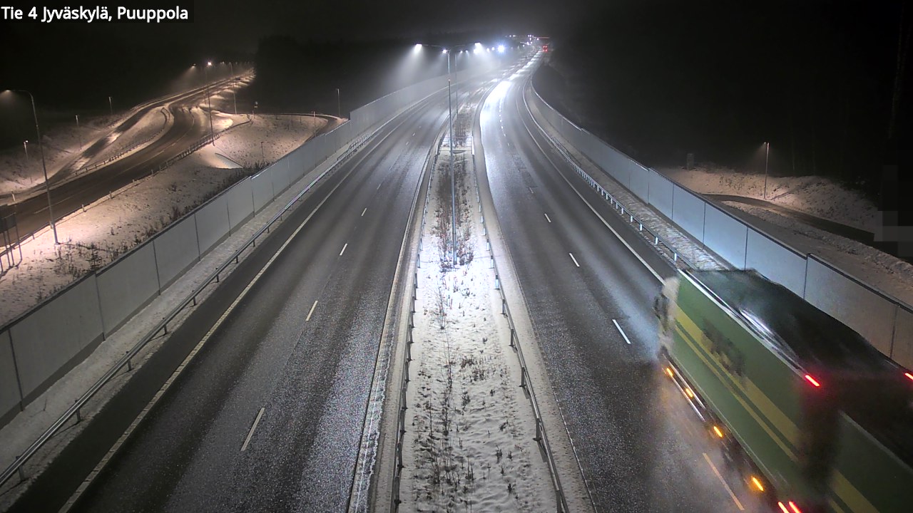Weather Camera Image Väg 4 Jyväskylä, Puuppola, Jyväskylä, Keski-Suomi
