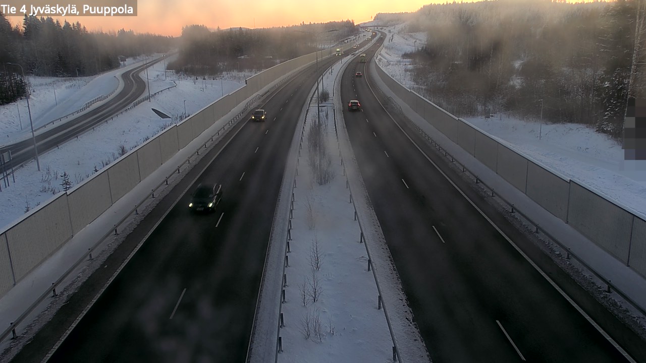 Weather Camera Image Road 4 Jyväskylä, Puuppola, Jyväskylä, Keski-Suomi