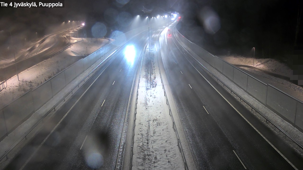 Weather Camera Image Väg 4 Jyväskylä, Puuppola, Jyväskylä, Keski-Suomi
