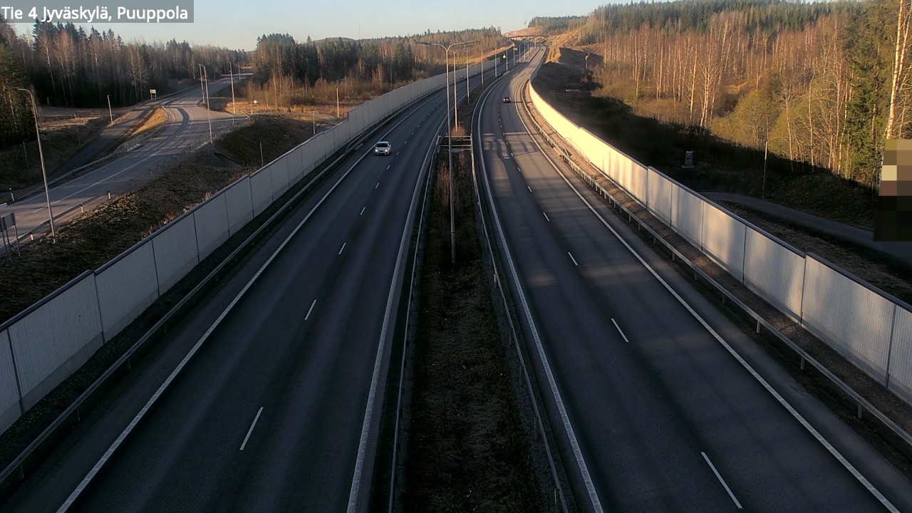 Weather Camera Image Väg 4 Jyväskylä, Puuppola, Jyväskylä, Keski-Suomi