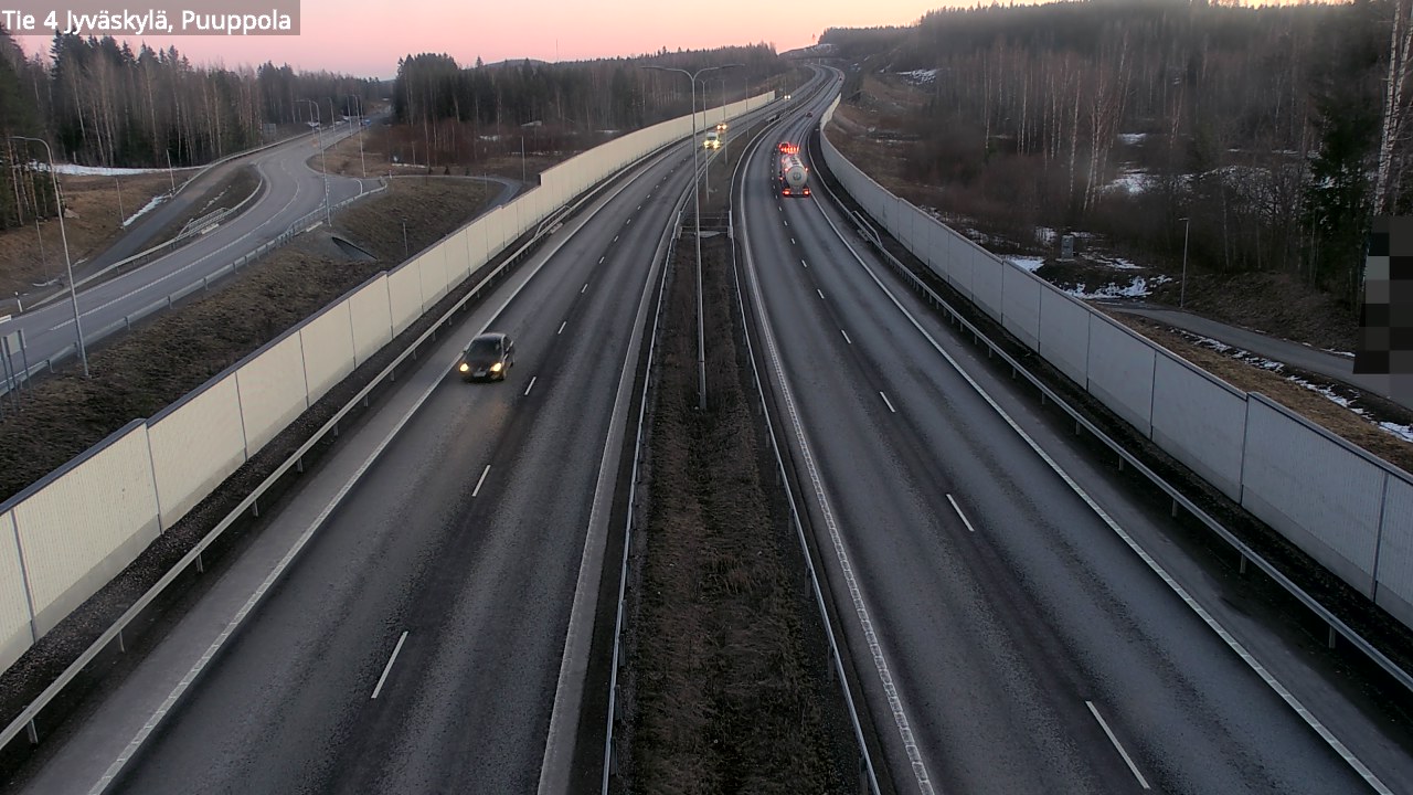 Weather Camera Image Road 4 Jyväskylä, Puuppola, Jyväskylä, Keski-Suomi