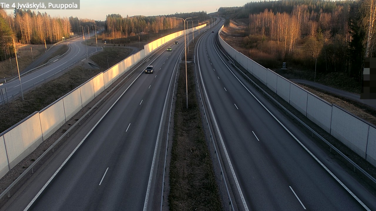 Weather Camera Image Road 4 Jyväskylä, Puuppola, Jyväskylä, Keski-Suomi