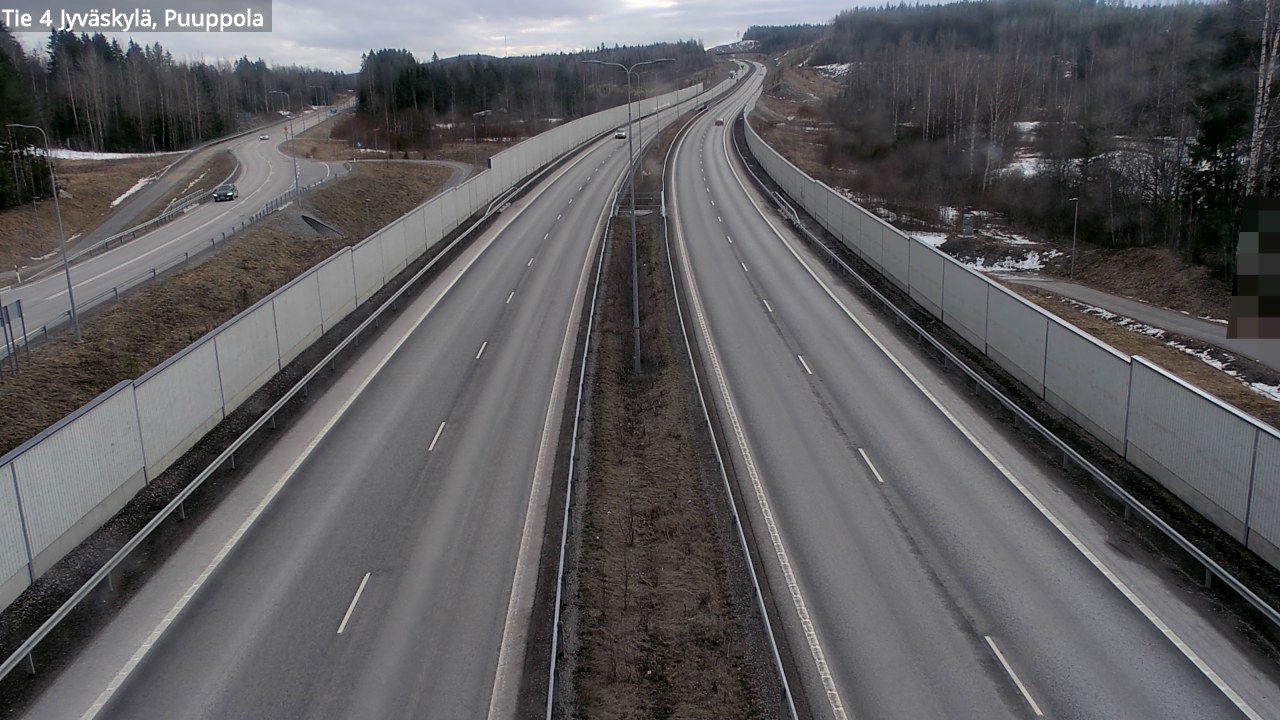 Weather Camera Image Road 4 Jyväskylä, Puuppola, Jyväskylä, Keski-Suomi