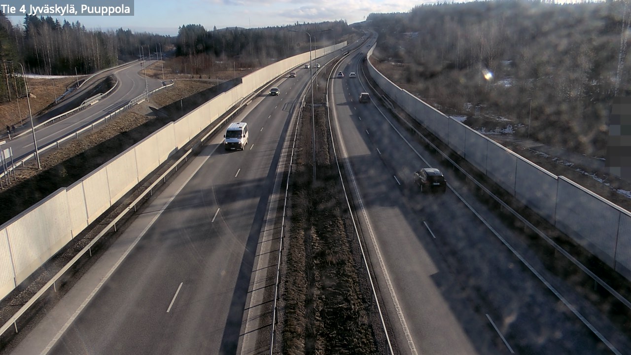 Weather Camera Image Road 4 Jyväskylä, Puuppola, Jyväskylä, Keski-Suomi