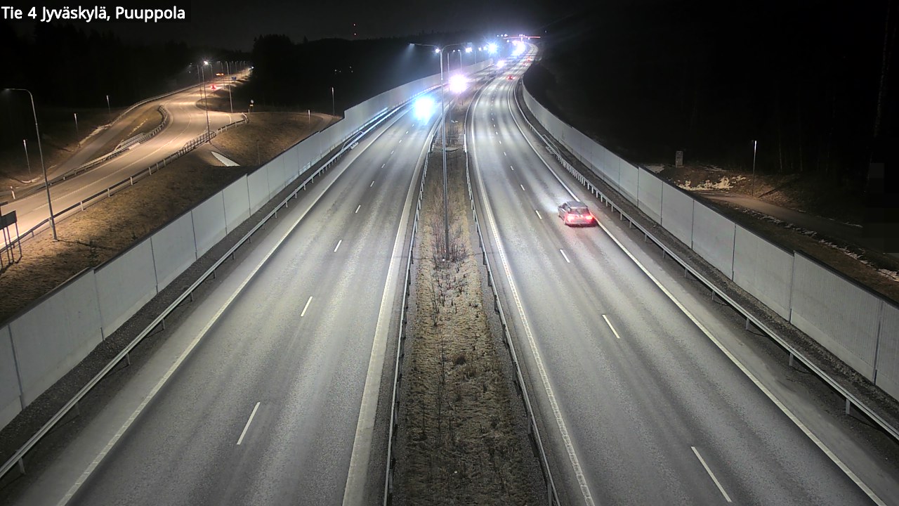 Weather Camera Image Väg 4 Jyväskylä, Puuppola, Jyväskylä, Keski-Suomi
