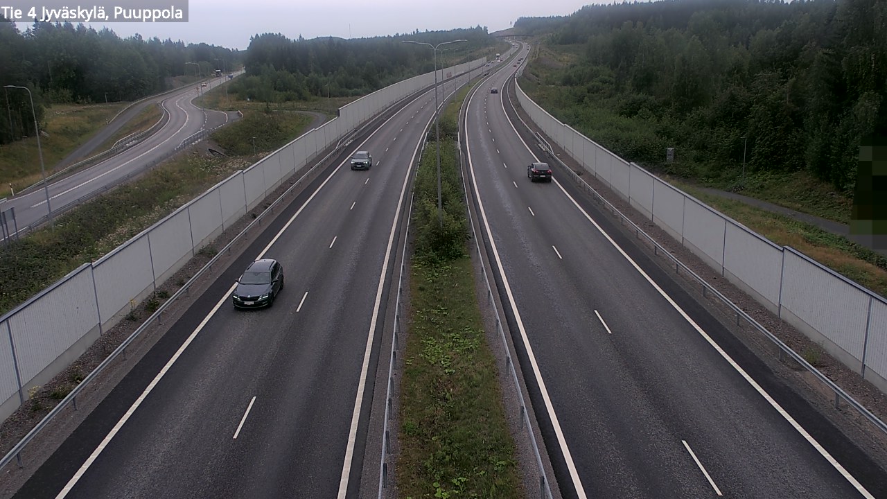 Weather Camera Image Väg 4 Jyväskylä, Puuppola, Jyväskylä, Keski-Suomi