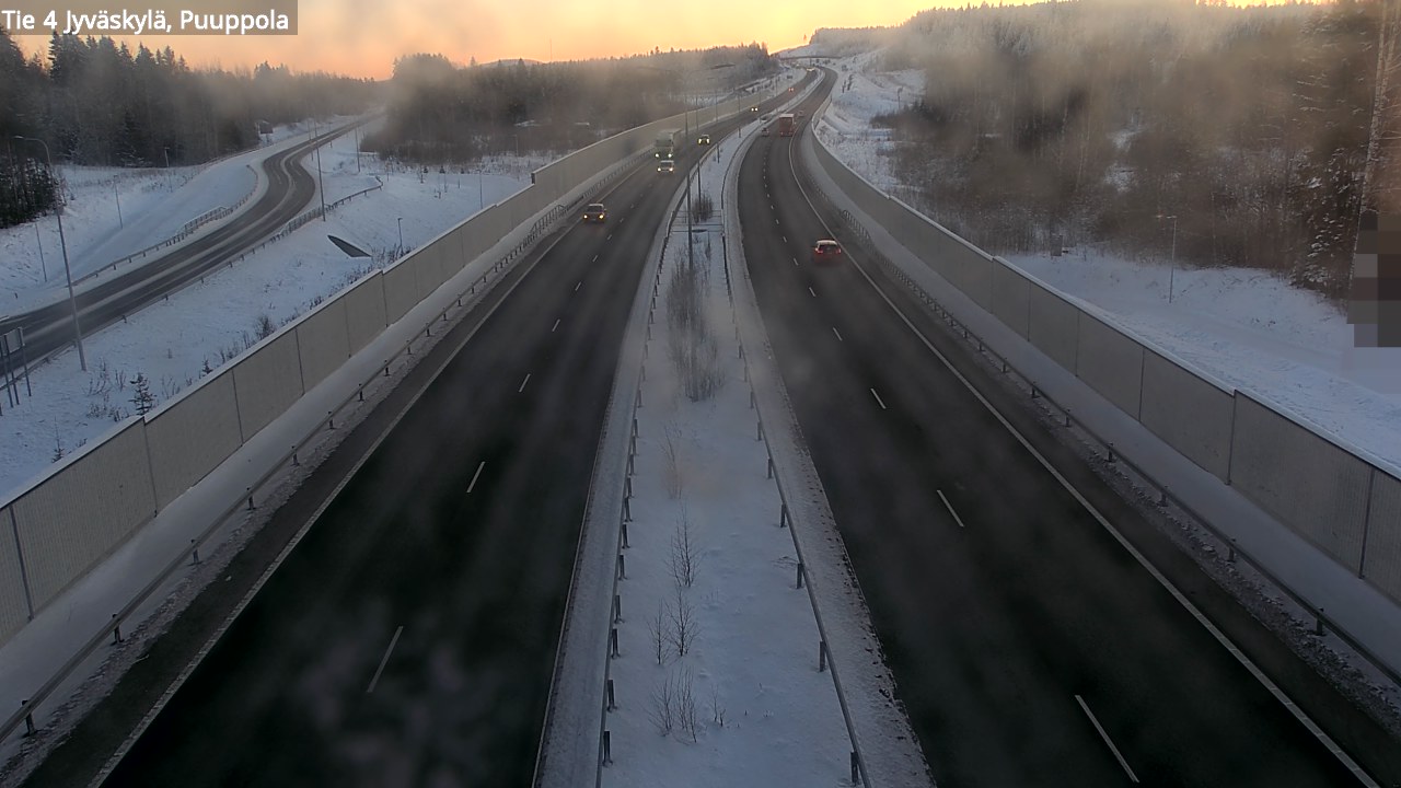 Weather Camera Image Road 4 Jyväskylä, Puuppola, Jyväskylä, Keski-Suomi