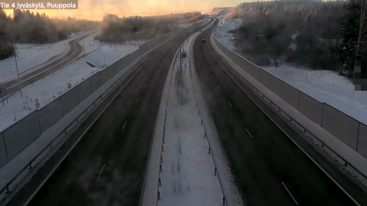 Weather Camera Image Road 4 Jyväskylä, Puuppola, Jyväskylä, Keski-Suomi