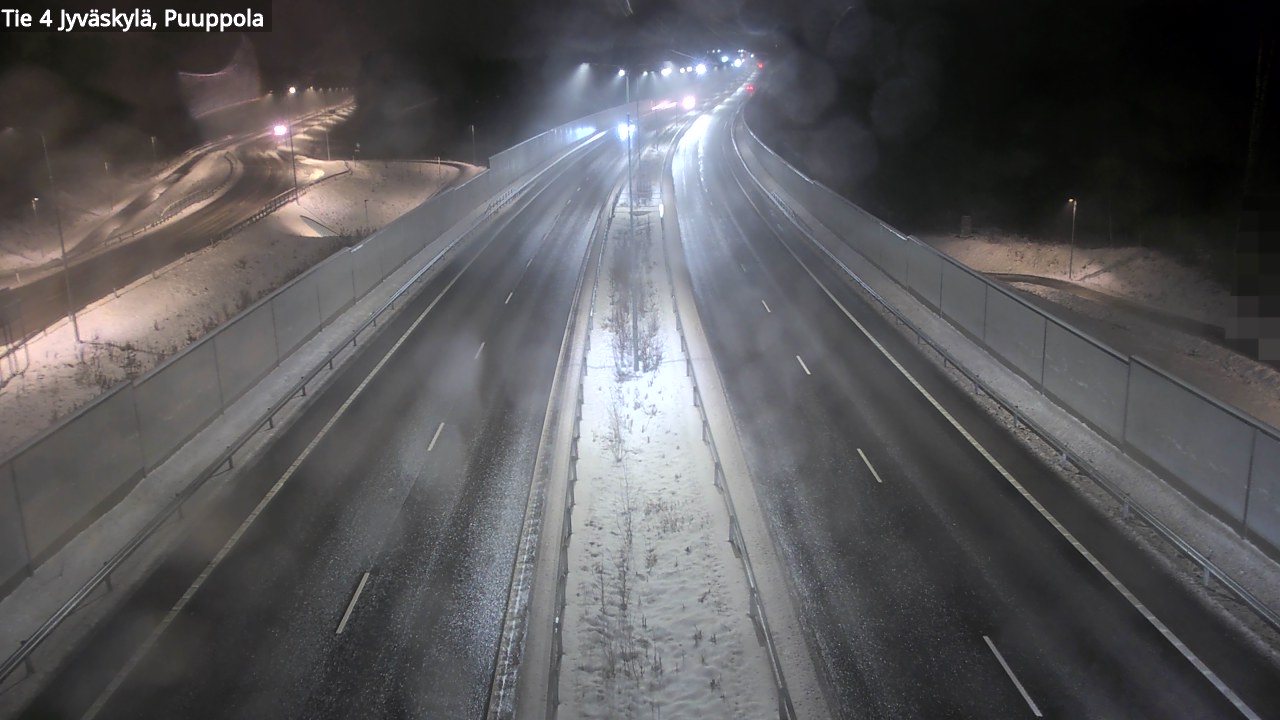 Weather Camera Image Väg 4 Jyväskylä, Puuppola, Jyväskylä, Keski-Suomi