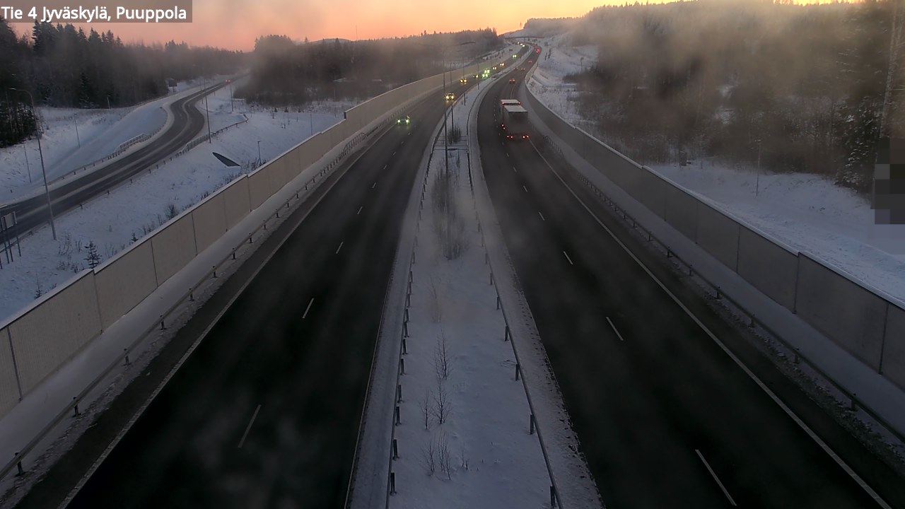 Weather Camera Image Road 4 Jyväskylä, Puuppola, Jyväskylä, Keski-Suomi
