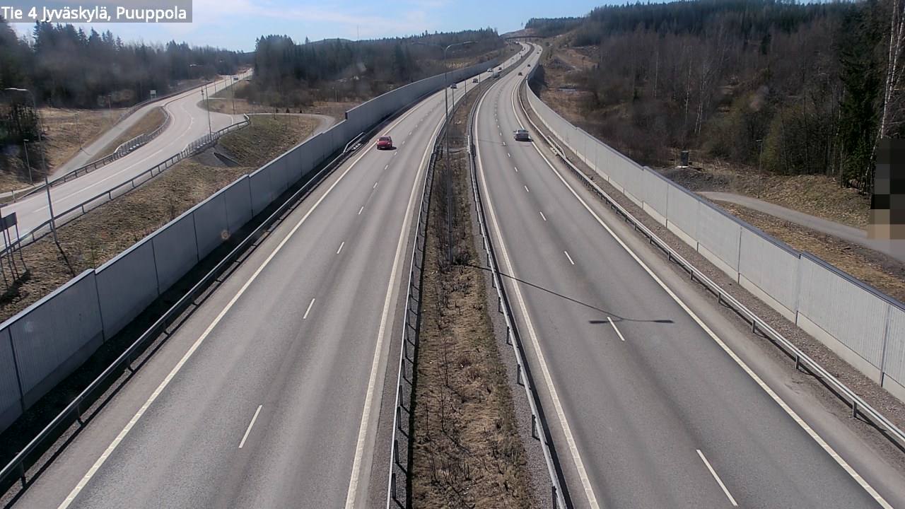 Weather Camera Image Road 4 Jyväskylä, Puuppola, Jyväskylä, Keski-Suomi
