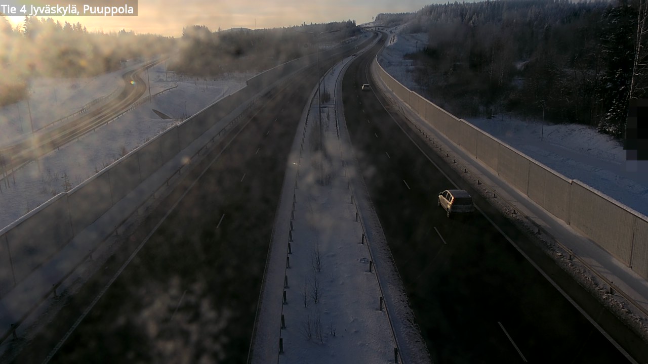 Weather Camera Image Road 4 Jyväskylä, Puuppola, Jyväskylä, Keski-Suomi