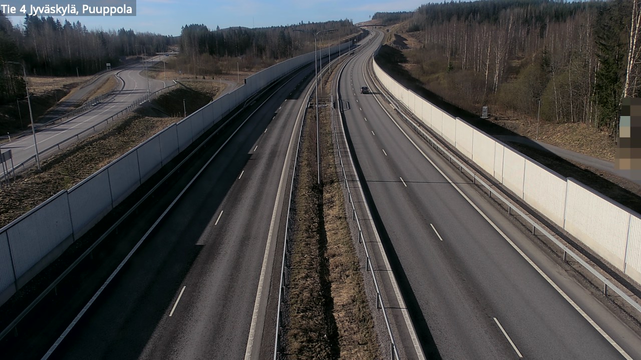 Weather Camera Image Road 4 Jyväskylä, Puuppola, Jyväskylä, Keski-Suomi