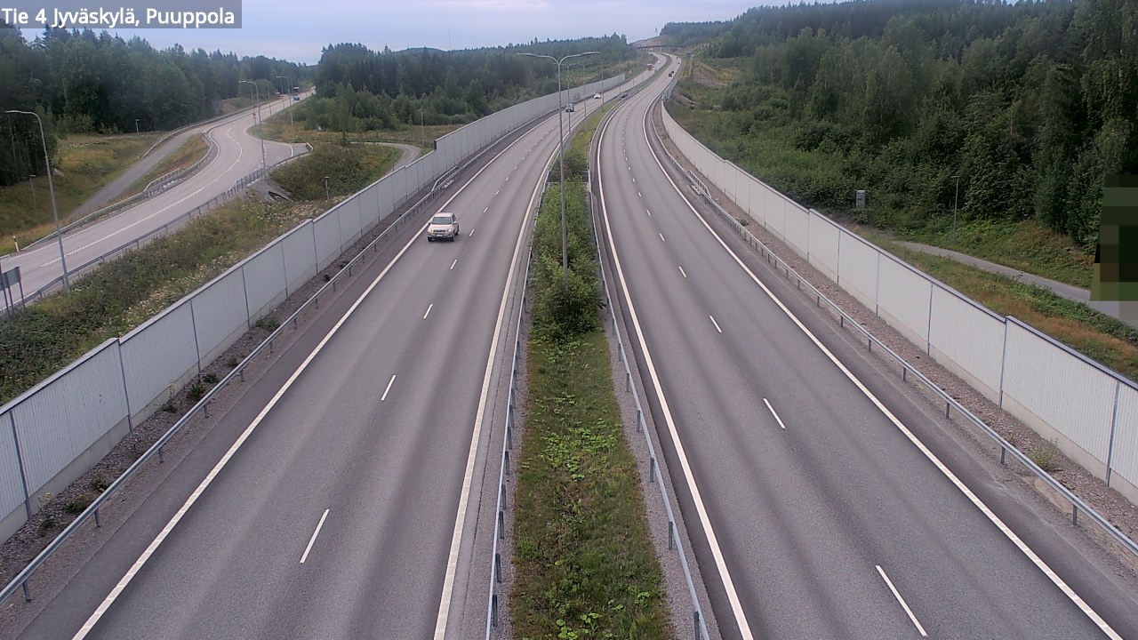 Weather Camera Image Road 4 Jyväskylä, Puuppola, Jyväskylä, Keski-Suomi