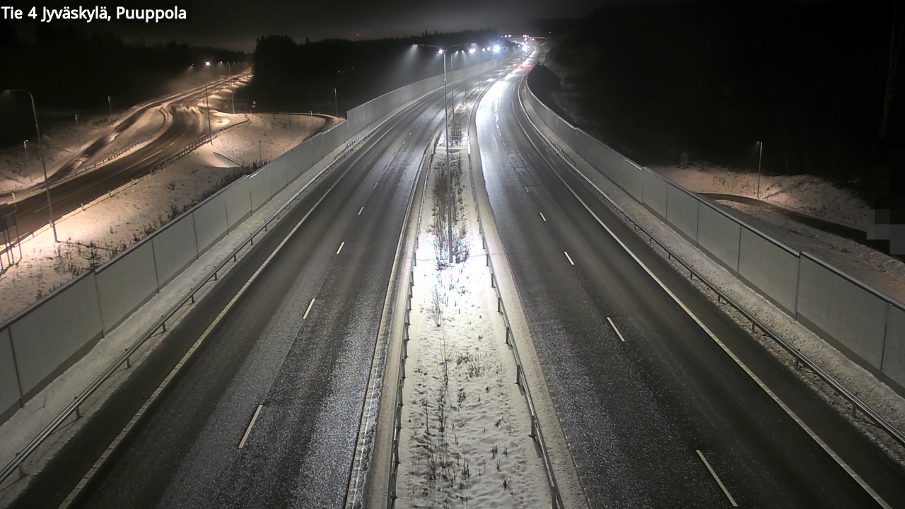 Weather Camera Image Väg 4 Jyväskylä, Puuppola, Jyväskylä, Keski-Suomi