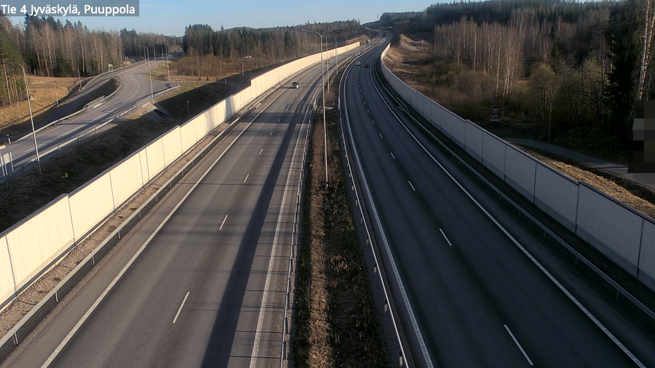 Weather Camera Image Road 4 Jyväskylä, Puuppola, Jyväskylä, Keski-Suomi