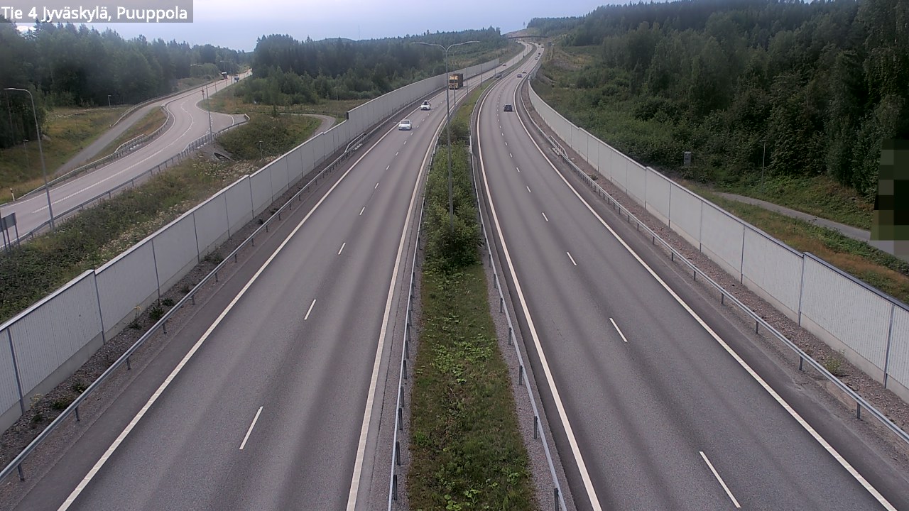 Weather Camera Image Väg 4 Jyväskylä, Puuppola, Jyväskylä, Keski-Suomi