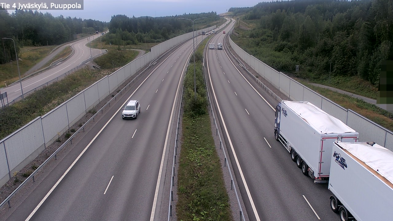 Weather Camera Image Väg 4 Jyväskylä, Puuppola, Jyväskylä, Keski-Suomi
