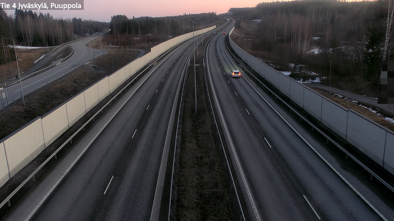 Weather Camera Image Road 4 Jyväskylä, Puuppola, Jyväskylä, Keski-Suomi