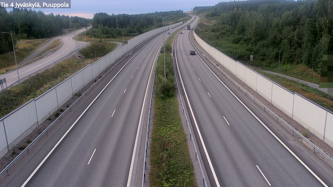 Weather Camera Image Road 4 Jyväskylä, Puuppola, Jyväskylä, Keski-Suomi