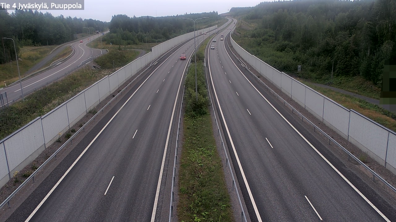 Weather Camera Image Väg 4 Jyväskylä, Puuppola, Jyväskylä, Keski-Suomi