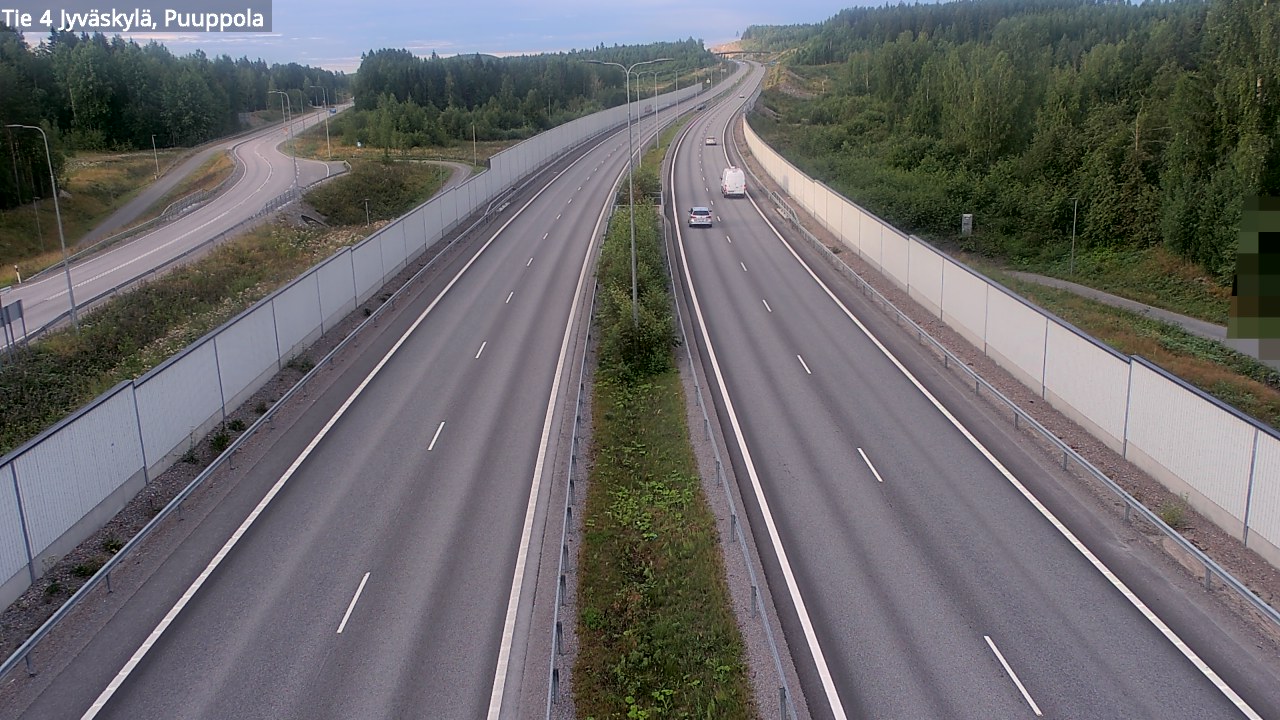 Weather Camera Image Road 4 Jyväskylä, Puuppola, Jyväskylä, Keski-Suomi