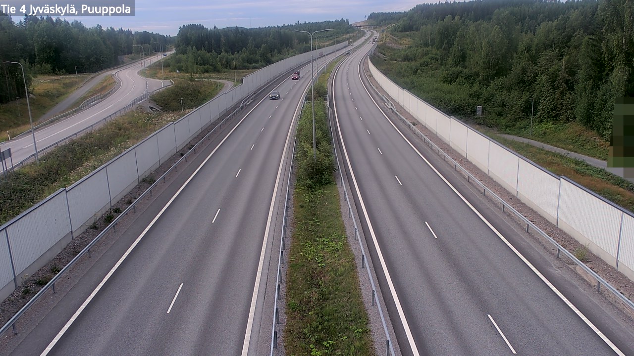 Weather Camera Image Road 4 Jyväskylä, Puuppola, Jyväskylä, Keski-Suomi
