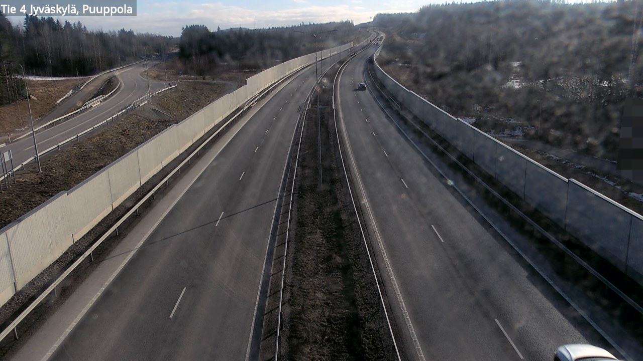 Weather Camera Image Road 4 Jyväskylä, Puuppola, Jyväskylä, Keski-Suomi