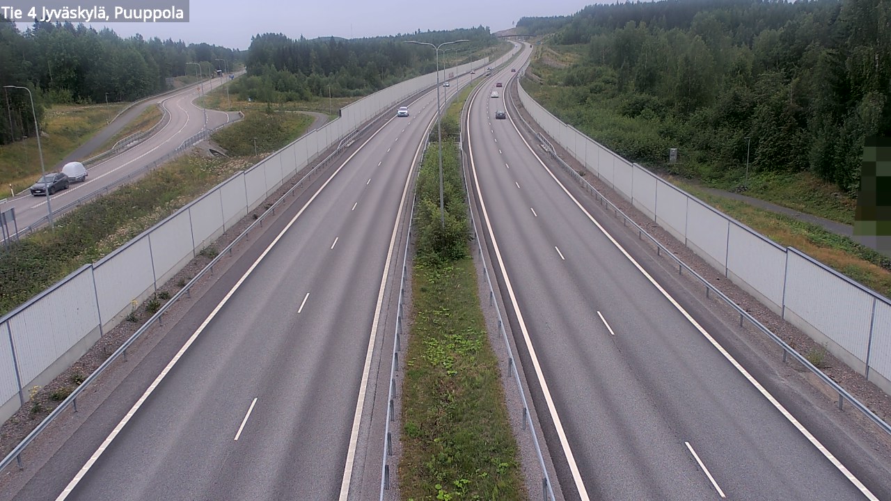 Weather Camera Image Väg 4 Jyväskylä, Puuppola, Jyväskylä, Keski-Suomi