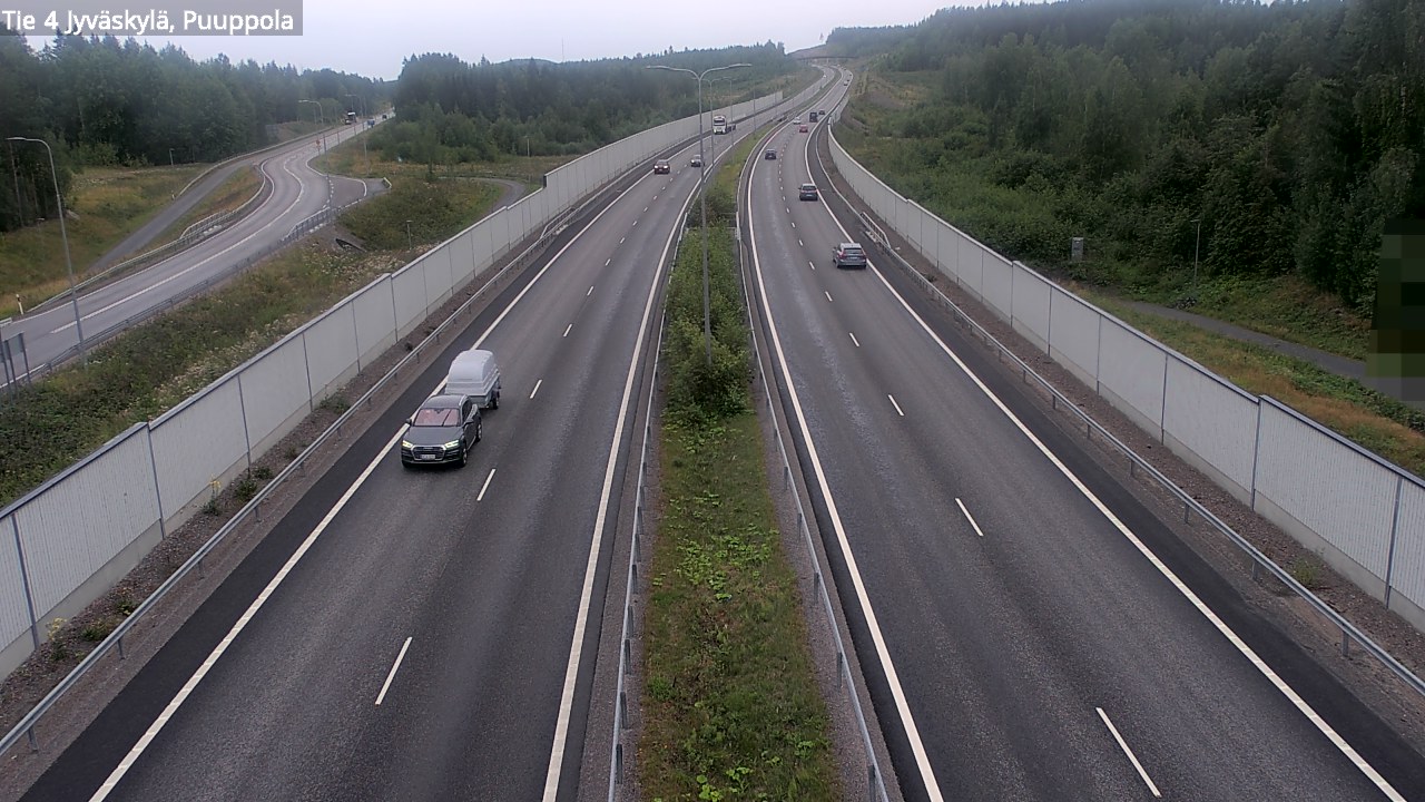 Weather Camera Image Väg 4 Jyväskylä, Puuppola, Jyväskylä, Keski-Suomi