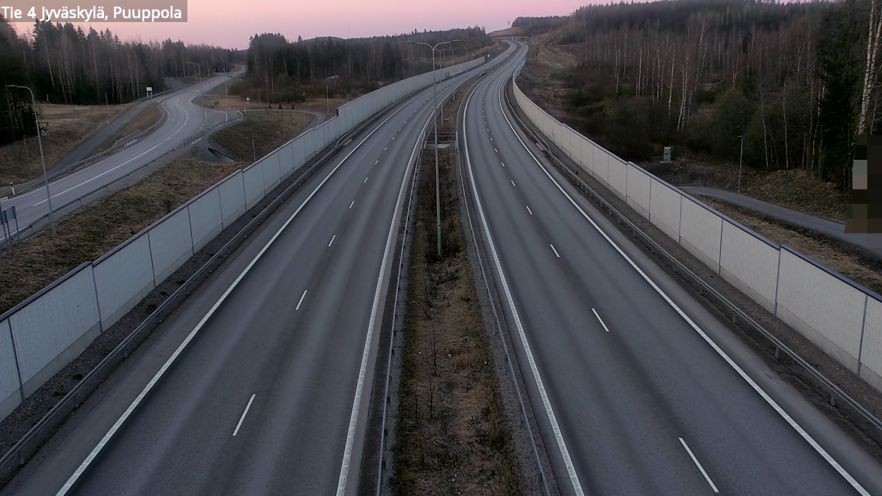 Weather Camera Image Väg 4 Jyväskylä, Puuppola, Jyväskylä, Keski-Suomi