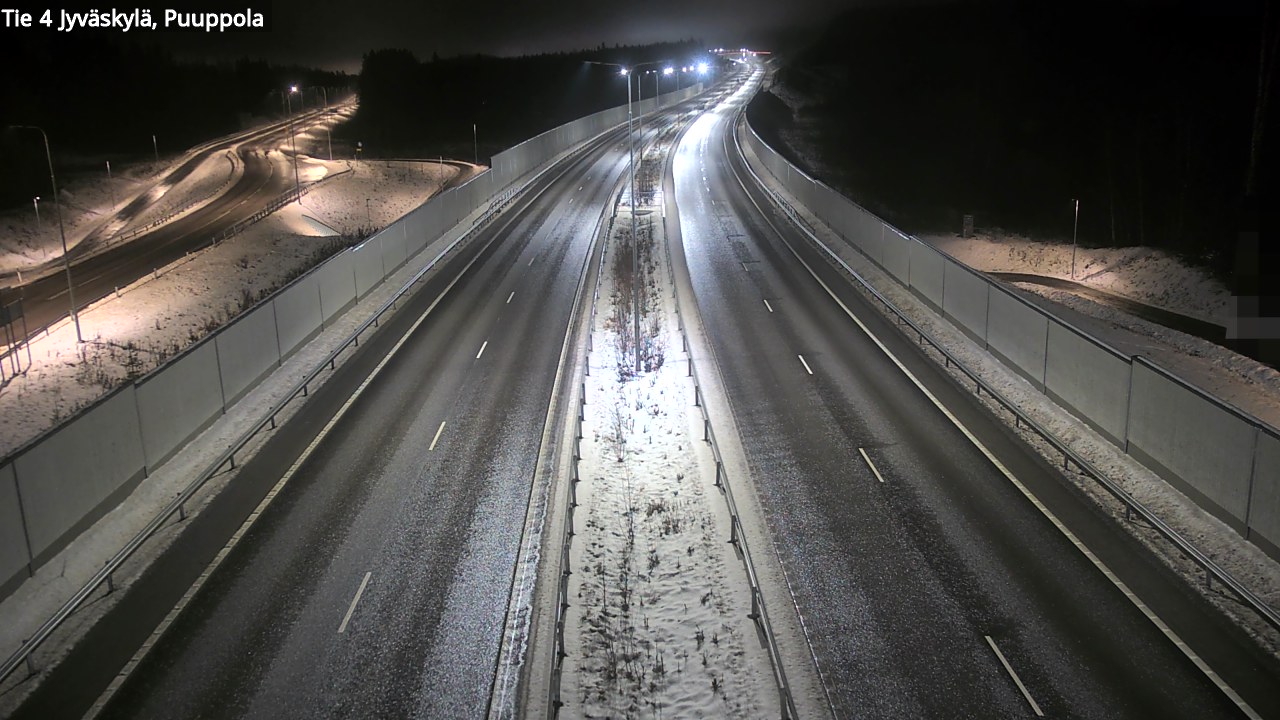 Weather Camera Image Väg 4 Jyväskylä, Puuppola, Jyväskylä, Keski-Suomi