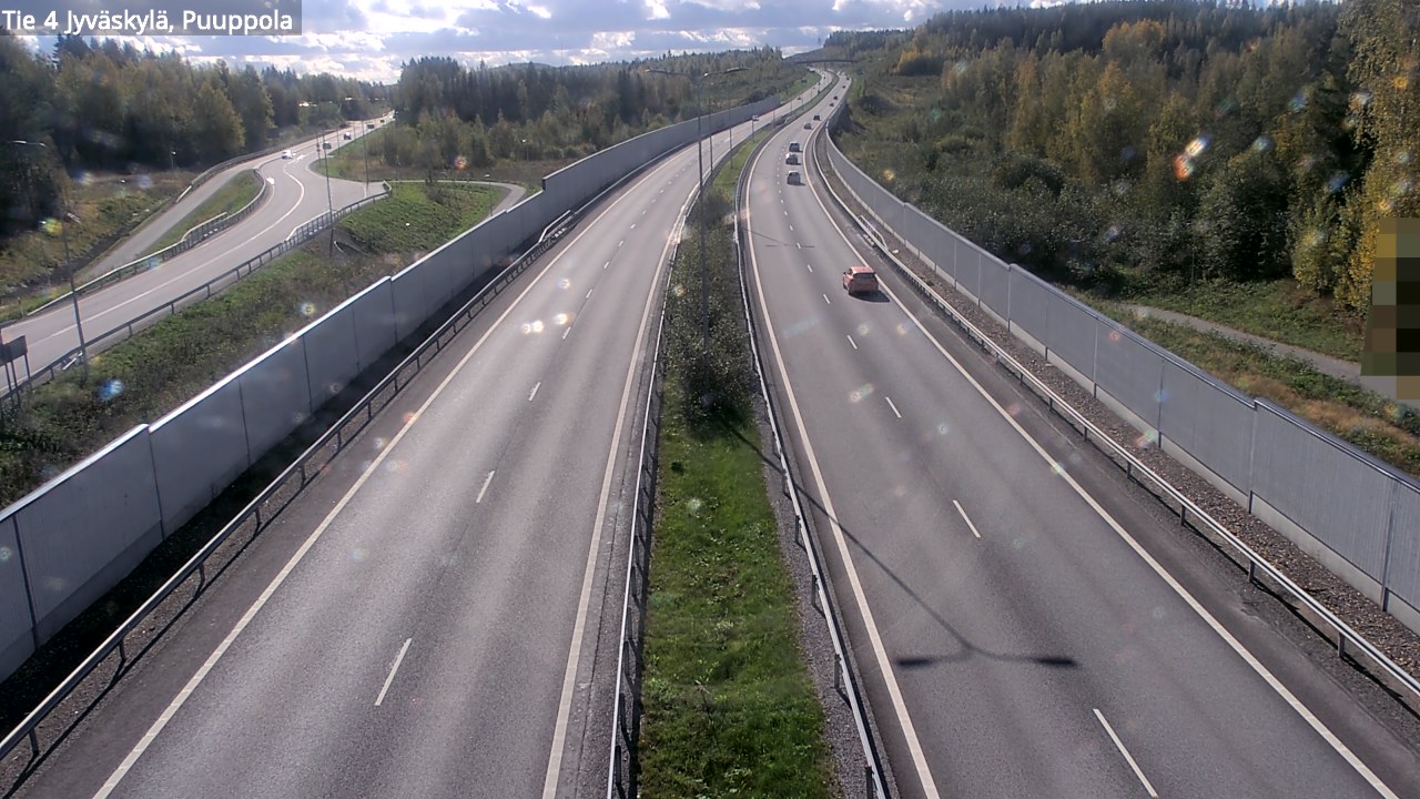 Weather Camera Image Väg 4 Jyväskylä, Puuppola, Jyväskylä, Keski-Suomi